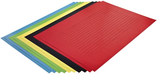 Vlechtpapier Folia 130gr 35x50cm 10 vel assorti kleuren