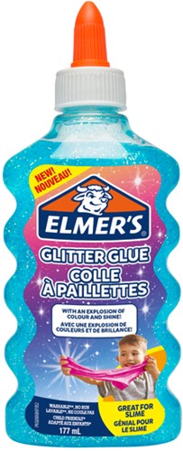 Kinderlijm Elmer's glitter 177ml blauw