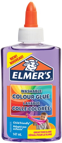 Kinderlijm Elmer's transparant 147ml paars