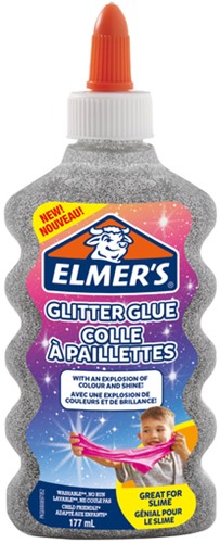 Kinderlijm Elmer's glitter 177ml zilver