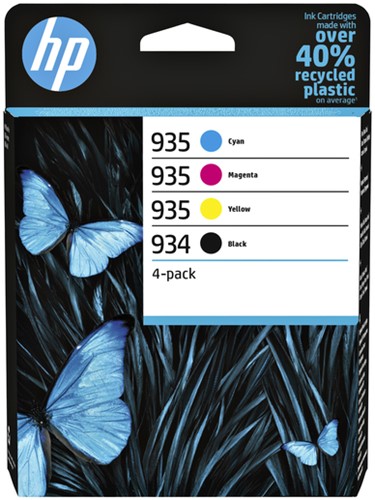 Inktcartridge HP 6ZC72AE 934/935 zwart + 3 kleuren