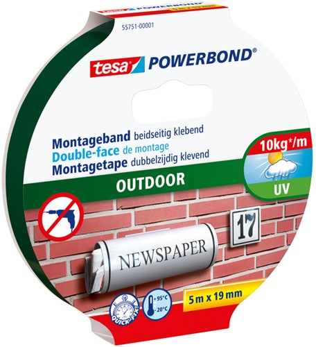 Powerbond Tesa 55751 montagetape outdoor 19mmx5m