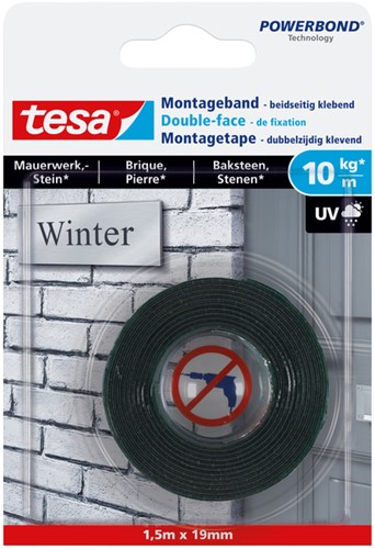 Powerbond Tesa 77748 montagetape baksteen 19mmx1,5m
