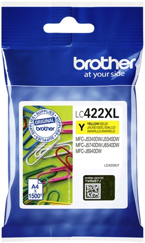 Inktcartridge Brother LC-422XLY geel