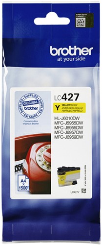 Inktcartridge Brother LC-427Y geel