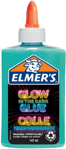 Kinderlijm Elmer's 147ml Glow in the dark blue