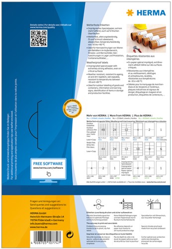 Etiket HERMA 10774 210x148mm weerbestendig wit 160 stuks-2