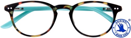 Leesbril I Need You +2.00 dpt Dokter New bruin-turquoise