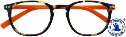 Leesbril I Need You +1.50 dpt Junior Selection bruin-oranje