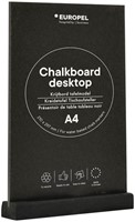 Krijtbord Europel tafelmodel A4 staand zwart-1