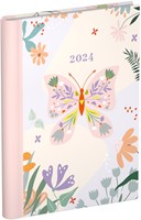 Agenda 2024 Lannoo Fragile 7dagen/2pagina's 120x160 wire-o lila