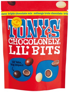 Chocolade Tony's Chocolonely Lil'Bits triple chocolade mix 120 gram