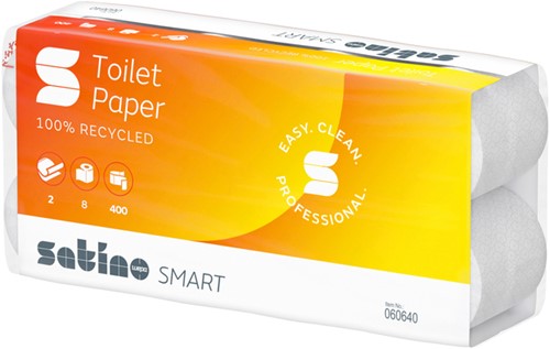 Toiletpapier Satino MT1 Smart 2-laags 400 vel wit 060640