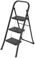 Huishoudtrap BRASQ 3 treden SL300 zwart