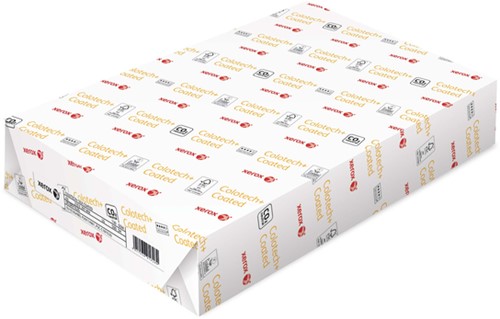 Laserpapier Xerox Colotech+ silk coated A4 170gr wit 250 vel