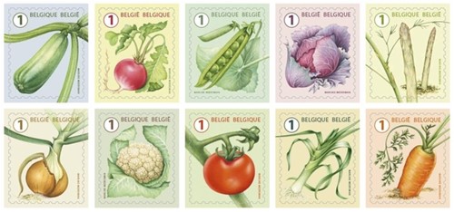 Postzegel Belgie Waarde 1 zelfklevend non-prior 5x10 stuks