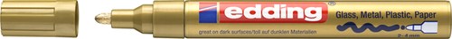 Paintmarker edding 750 op oliebasis 2-4mm creatief goud