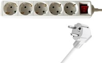 Stekkerdoos BRASQ  5 voudig 3 meter wit-1