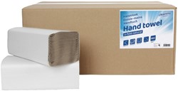 Handdoek Cleaninq H3 z-vouw 1-laags 250x230mm 20x250 vel naturel
