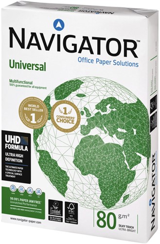 Kopieerpapier Navigator Universal A4 80gr wit 400 vel