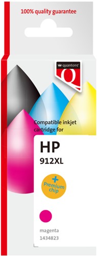 Inktcartridge Quantore alternatief tbv Hp 912XL 3YL82AE hc rood