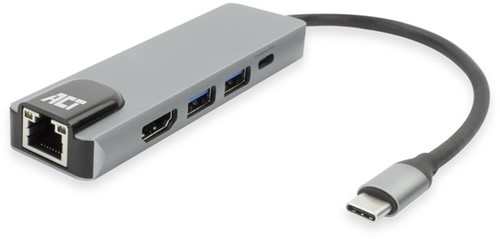 Dockingstation ACT USB-C 4K voor 1 HDMI monitor