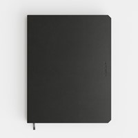 Notitieboek de KEMPEN Ashblack 171x220mm blanco 192 pag 90gr zwart