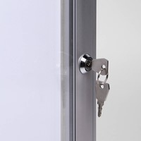 Vitrinebord Quantore luxe 8x A4 B1 gecertificeerd zilver-3