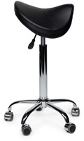 Zadelkruk Office Premium standaard zonder voetring harde wielen zw-2