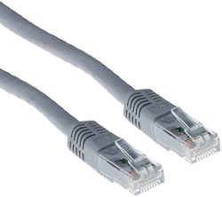 Kabel ACT U/UTP CAT6 patchkabel RJ45 Grijs 3 meter