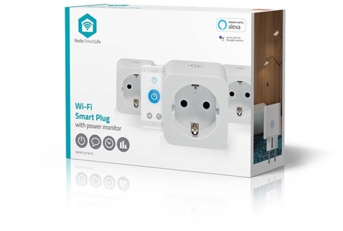 Slimme stekker Nedis Smartlife Wifi 3 stuks wit-2