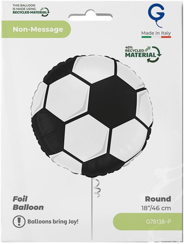 Folieballon voetbal 45cm
