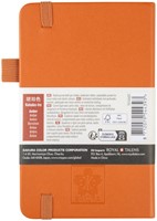 Notitieboek Sakura pocket 90x140mm lijn hard cover amber-1
