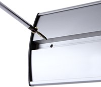 Informatiebord Office Curved A4 zilver-1