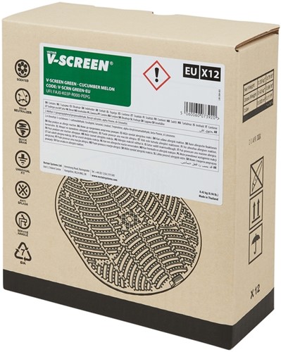 Urinoirmat Vscreen Cucumber Melon 12 stuks 12 Stuk