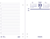 Omlegblok 2027 Brepols 1dag/2pagina's universele ponsing