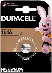 Batterij Duracell knoopcel 1xCR1616 lithium Ø16mm 3V-50mAh