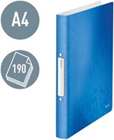 Ringband Leitz WOW A4 2-rings O-mechaniek 25mm PP blauw-5