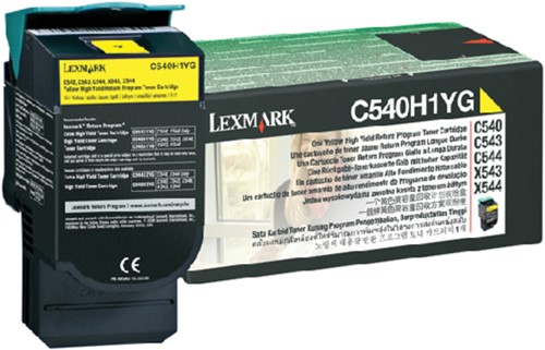 Tonercartridge Lexmark C540H1YG prebate geel HC