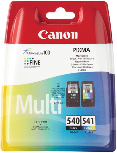 Inktcartridge Canon PG-540 +  CL-541 zwart + kleur