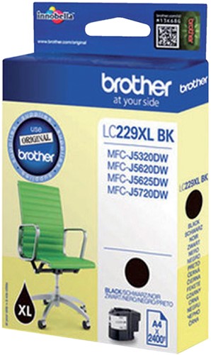 Inktcartridge Brother LC-229XLBK zwart HC