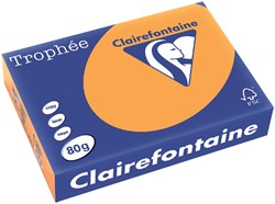 Kopieerpapier Trophee A4 80gr oranje 500vel