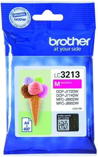 Inktcartridge Brother LC-3213 rood HC