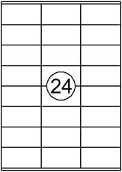 Etiket Quantore 70x36mm 2400 stuks