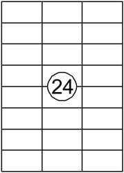 Etiket Quantore 70x37mm 2400stuks