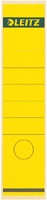 Rugetiket Leitz breed/lang 62x285mm zelfklevend geel 10 stuks
